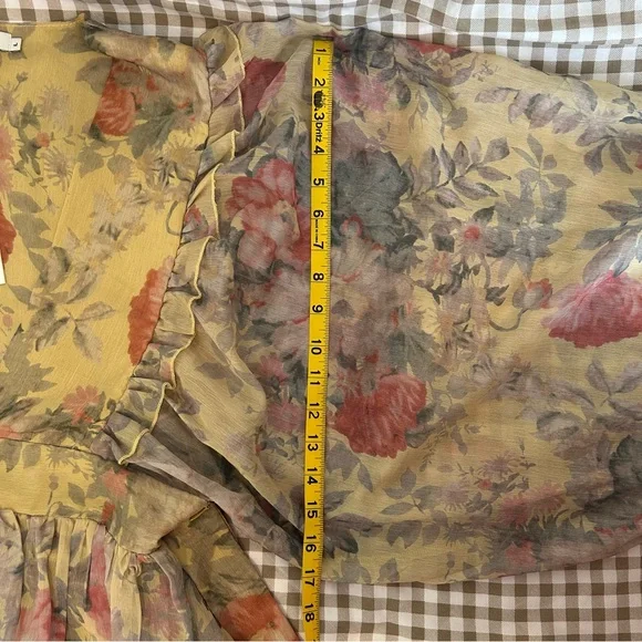 FARROW Spring Floral Whimsical Flowy Long Sleeve Christelle Maxi Dress | Size L - Picture 13 of 15